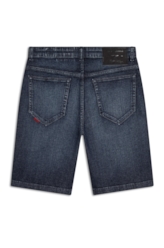 Bermuda Dark Indigo Elastic Rock Escuro C/ Grampos