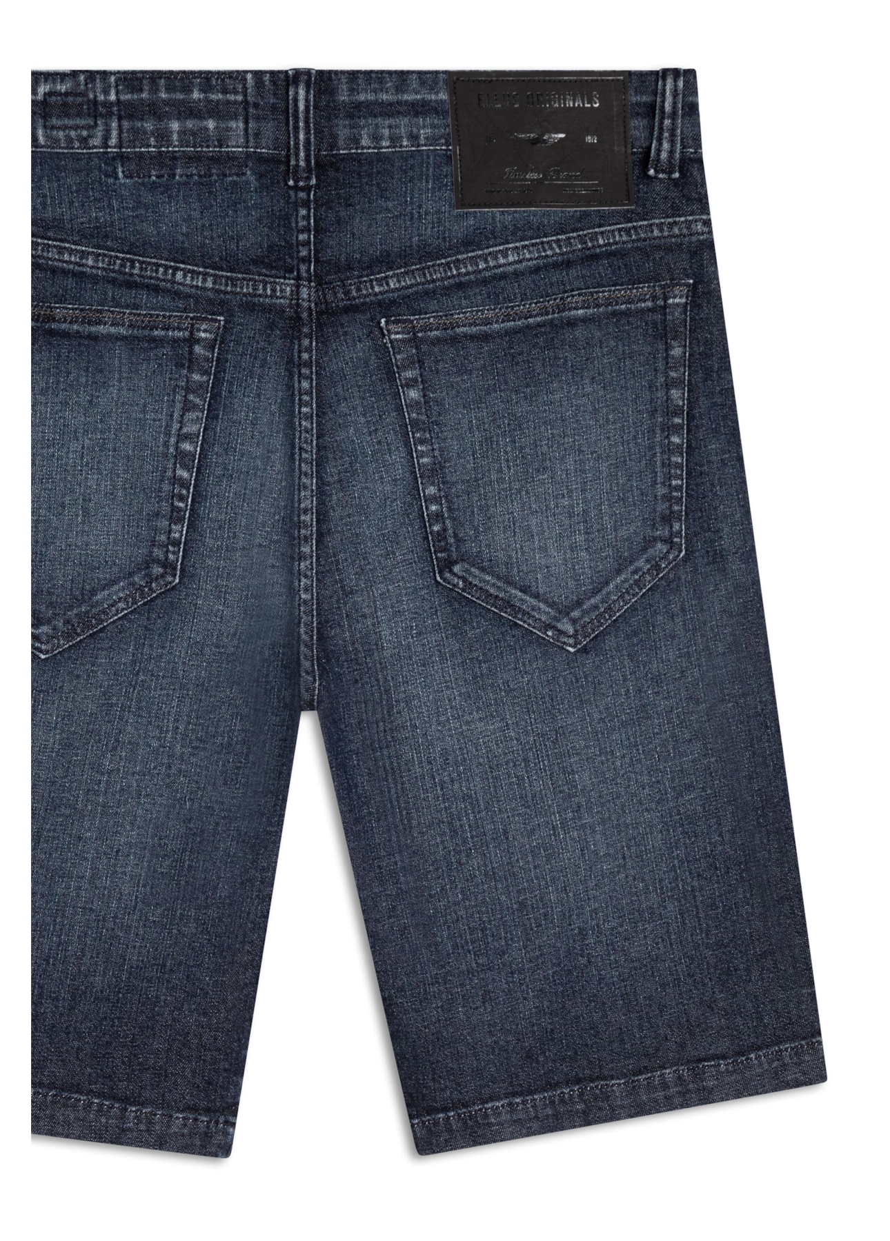 Bermuda Dark Indigo Elastic Rock Escuro C/ Grampos