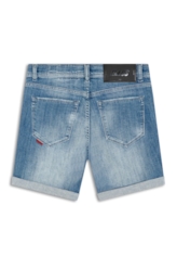 Bermuda Dark Sea Elastic Classic Preppy Claro C/ Used