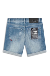 Bermuda Dark Sea Elastic Classic Preppy Claro C/ Used