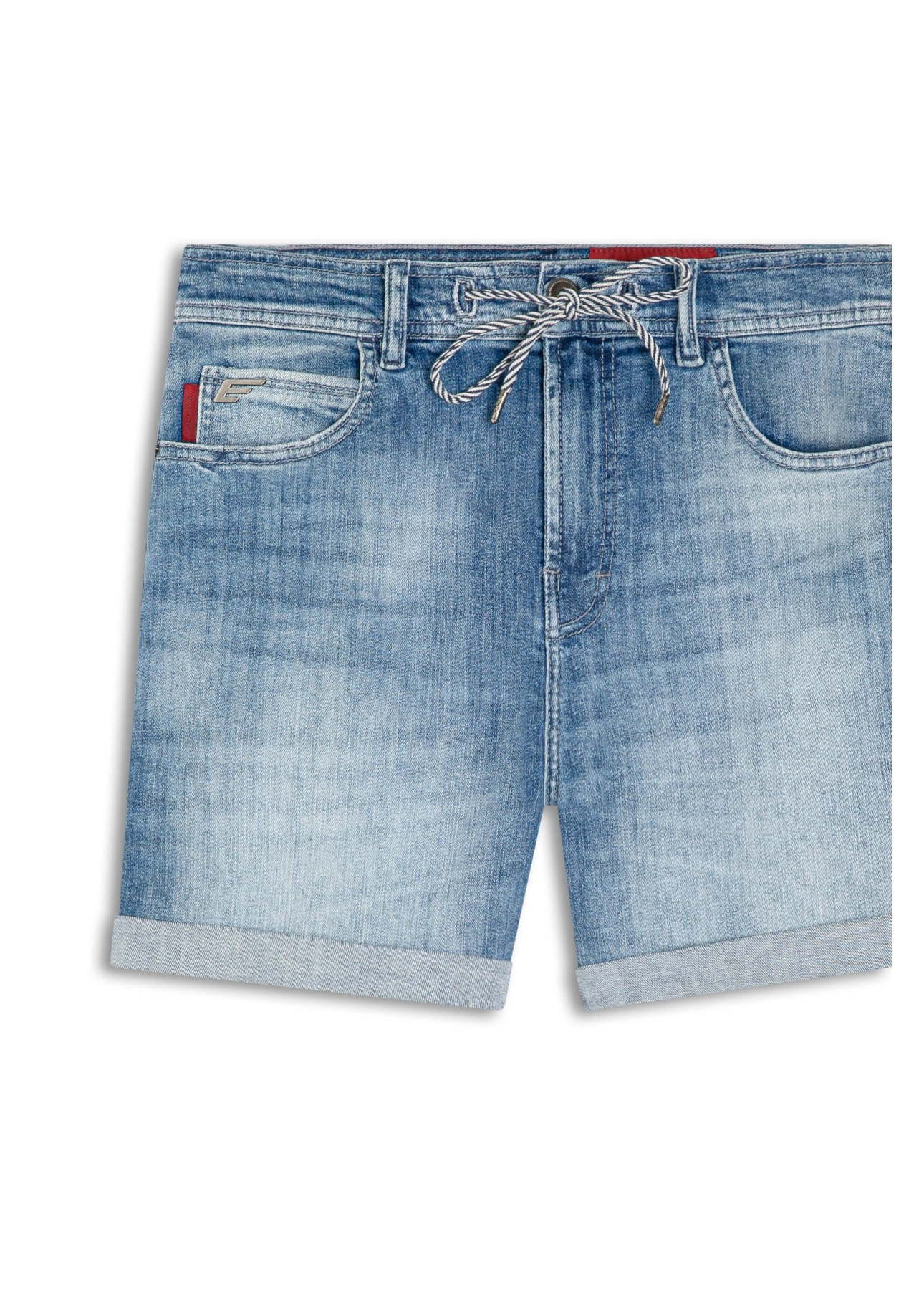 Bermuda Dark Sea Elastic Classic Preppy Claro C/ Used