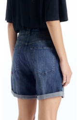 Bermuda Dark Sea Elastic Classic Preppy Lav. Escuro C/ Tie Dye