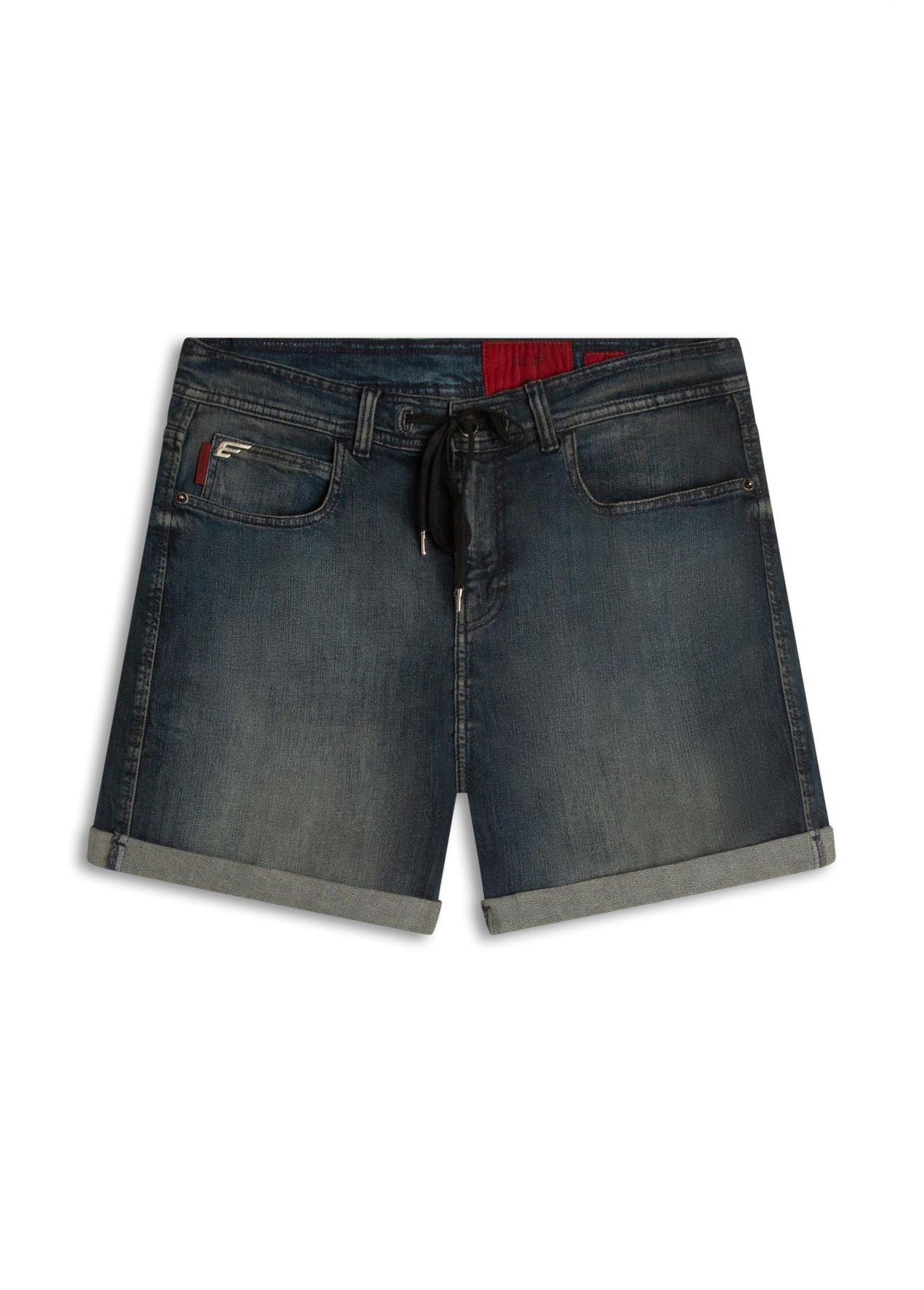 Bermuda Dark Sea Elastic Classic Preppy Lav. Escuro C/ Tie Dye