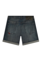 Bermuda Dark Sea Elastic Classic Preppy Lav. Escuro C/ Tie Dye