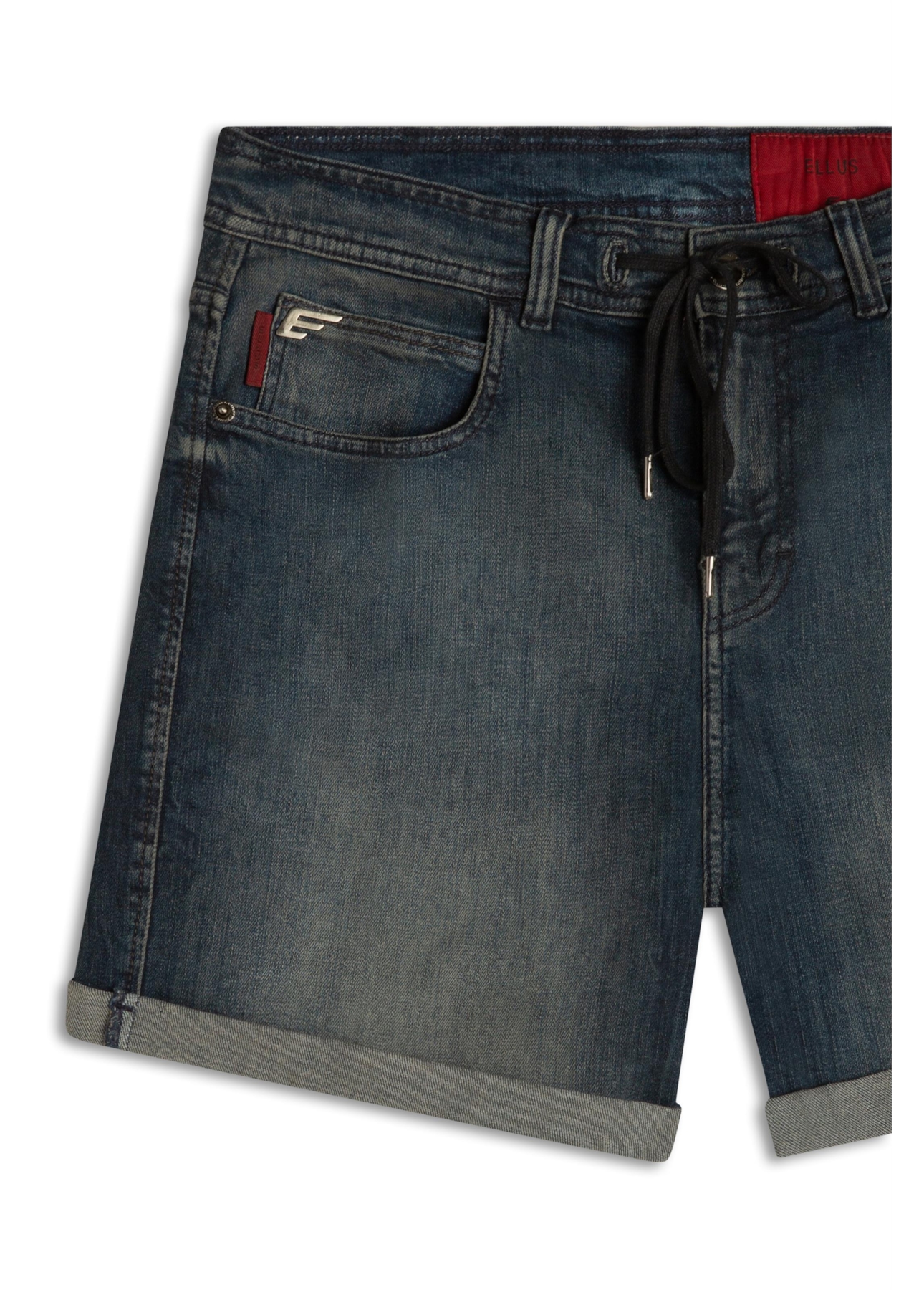 Bermuda Dark Sea Elastic Classic Preppy Lav. Escuro C/ Tie Dye
