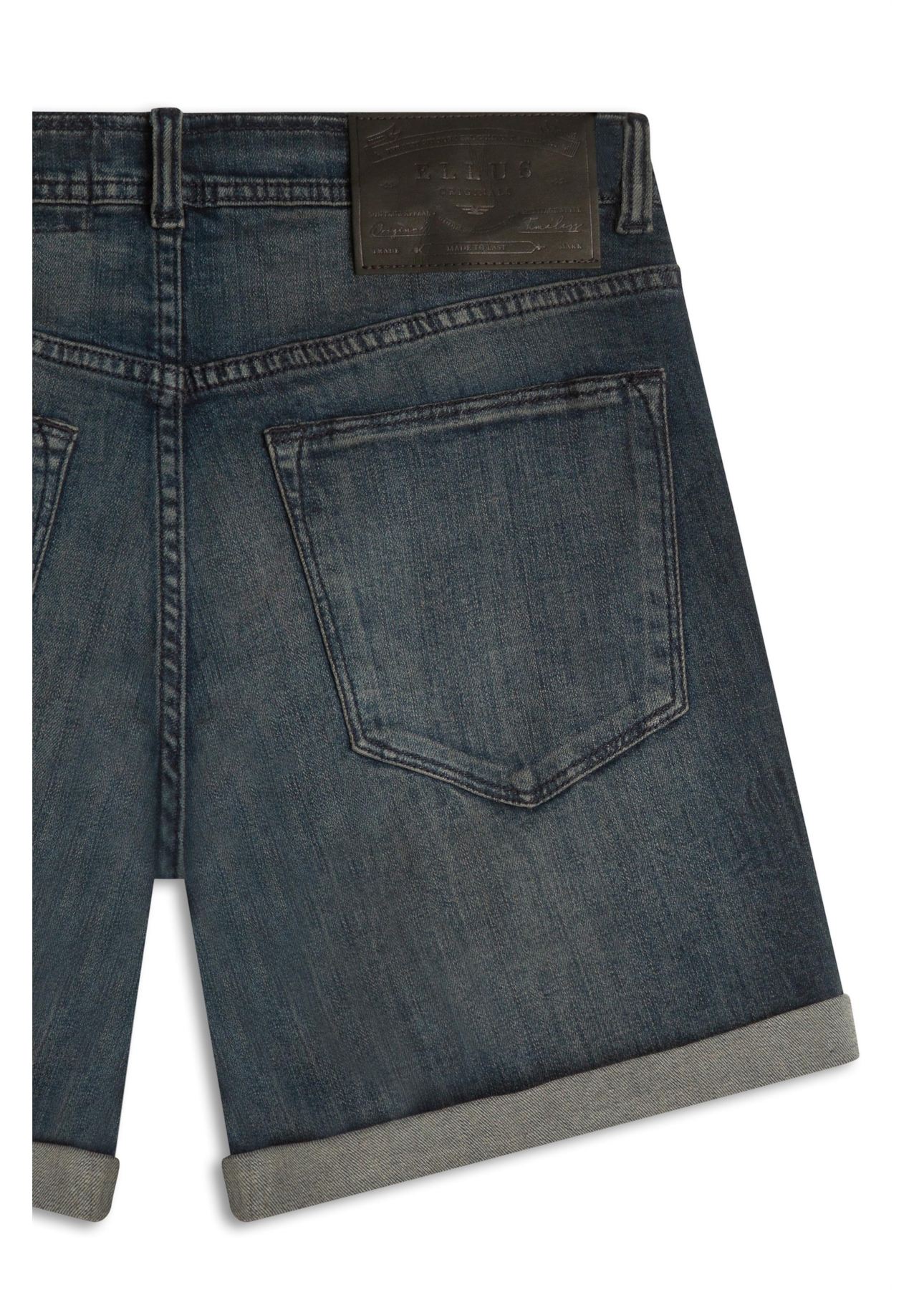 Bermuda Dark Sea Elastic Classic Preppy Lav. Escuro C/ Tie Dye