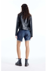 Bermuda Dark Sea Elastic Classic Preppy Lav. Escuro C/ Tie Dye