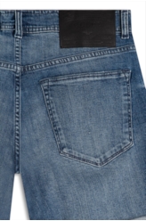Bermuda Dark Sea Elastic Classic Preppy Lav.Medio Com Grampos