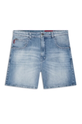 Bermuda Dark Sea Loose Lav. Claro C/ Rebolo