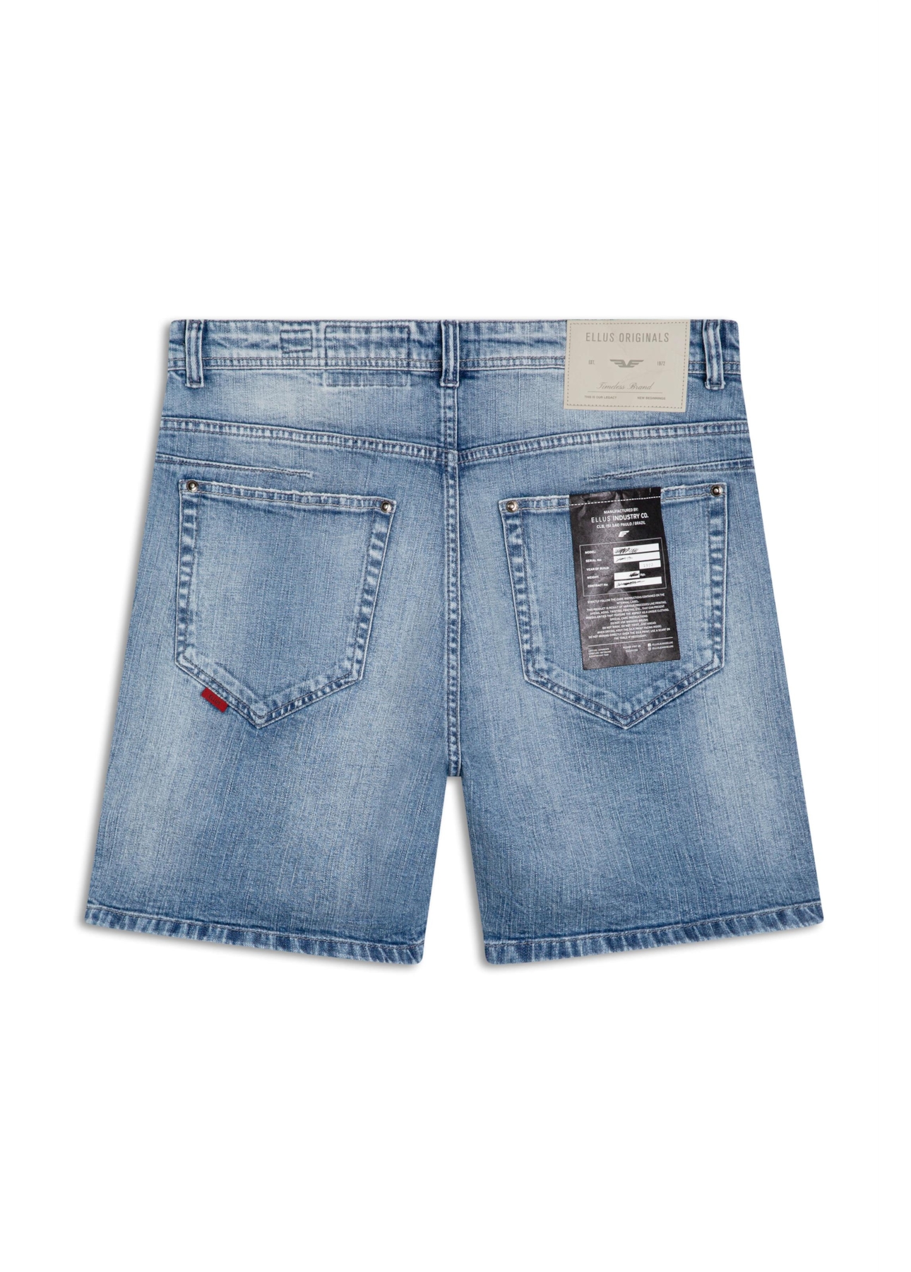 Bermuda Dark Sea Loose Lav. Claro C/ Rebolo