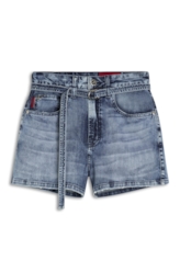 Bermuda Deep Blue Elastic (Hw Evase) Plaq. e Asa 1606-Lav.Medio C/ Used