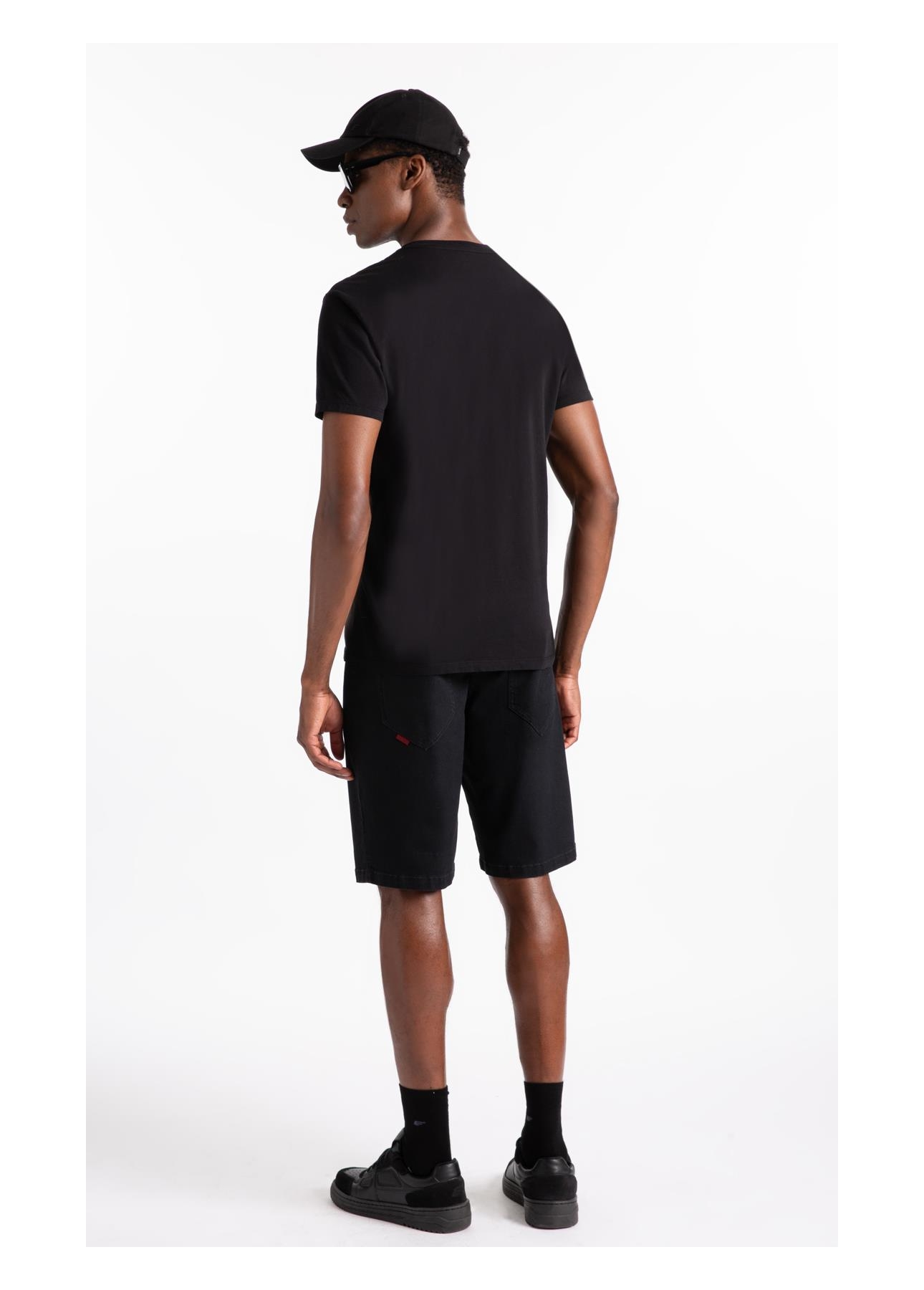 Bermuda First Black Long 5 Pockets Lav. 35- Amaciado