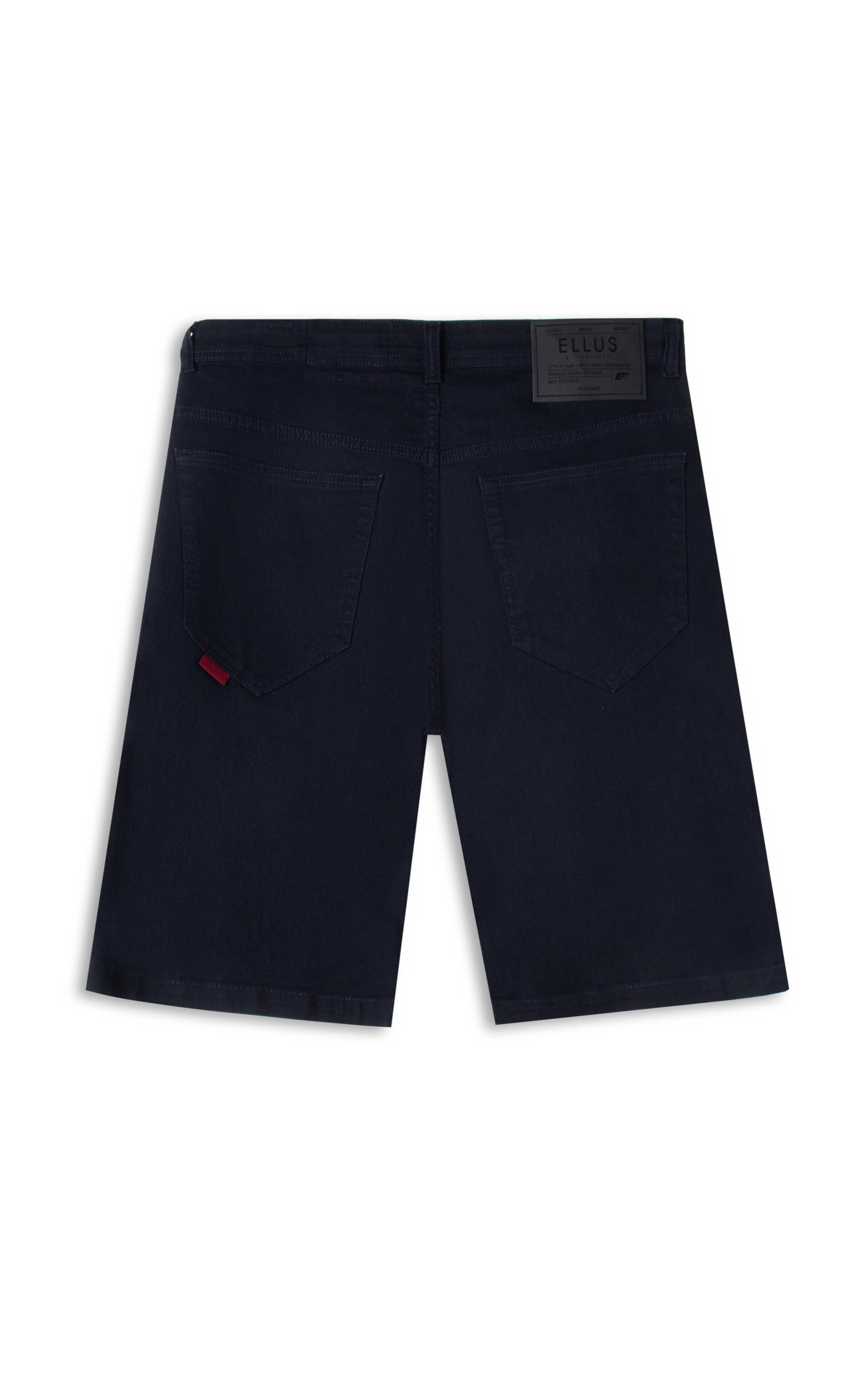 Bermuda First Black Long 5 Pockets Lav. Amaciado 35