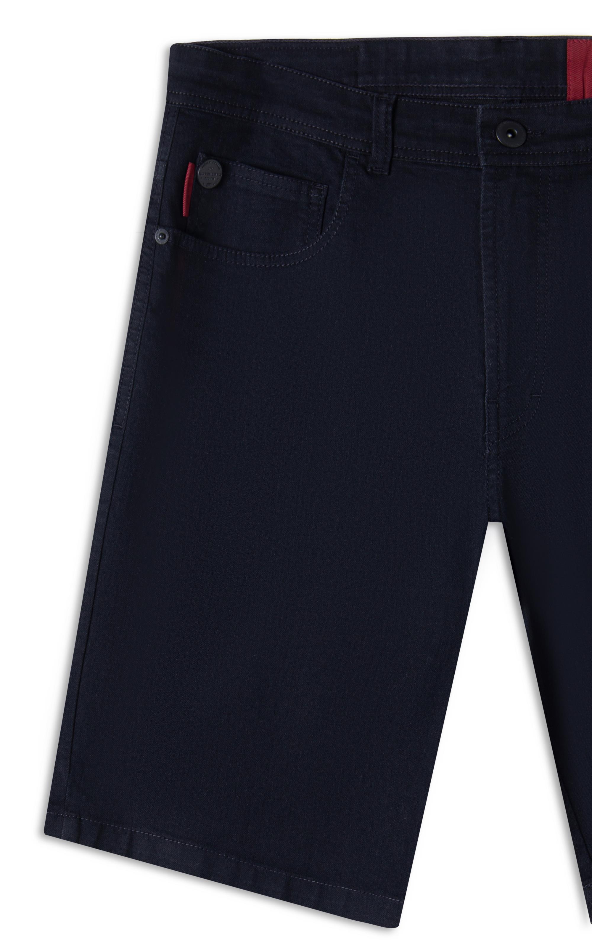 Bermuda First Black Long 5 Pockets Lav. Amaciado 35