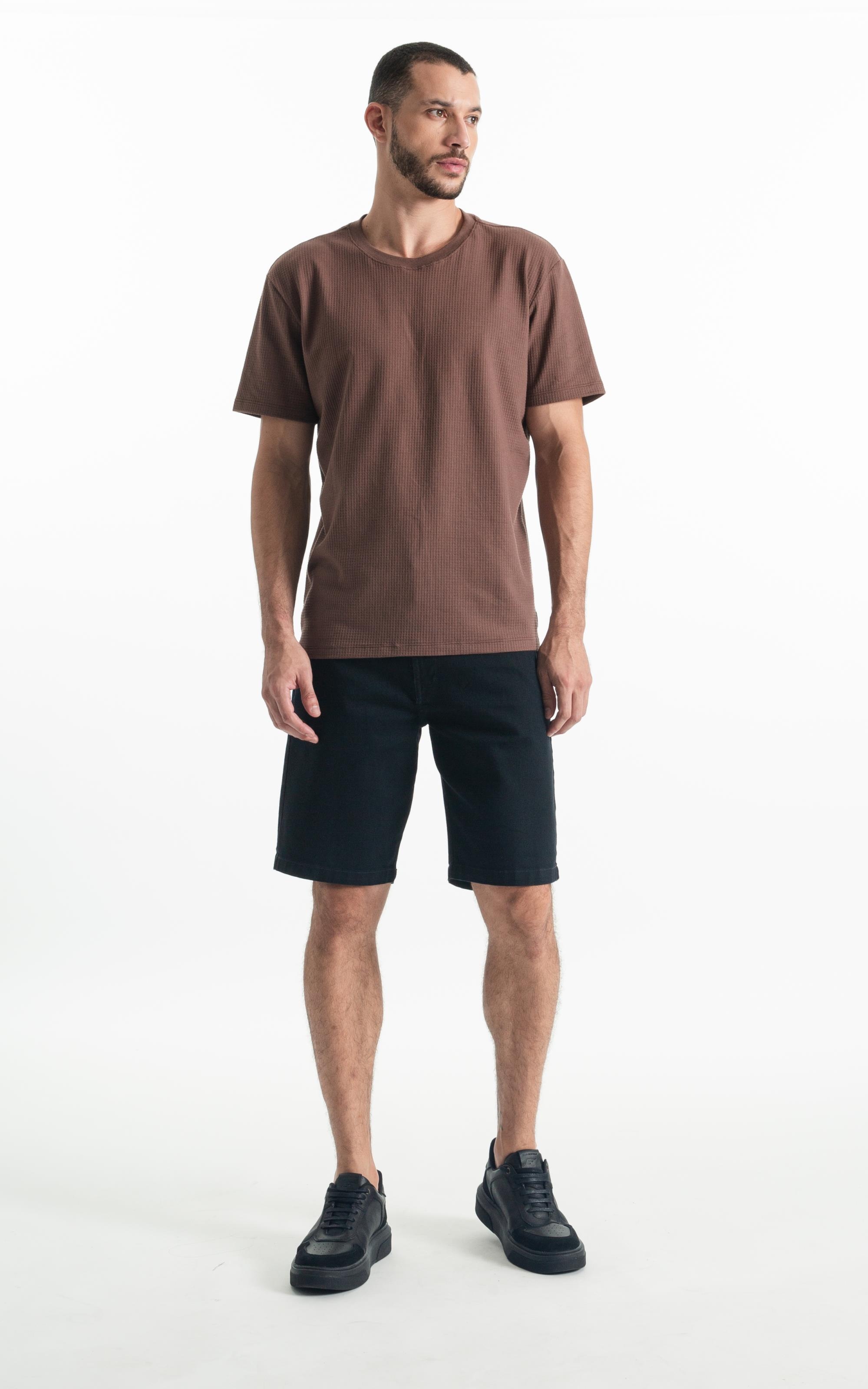 Bermuda First Black Long 5 Pockets Lav. Amaciado 35
