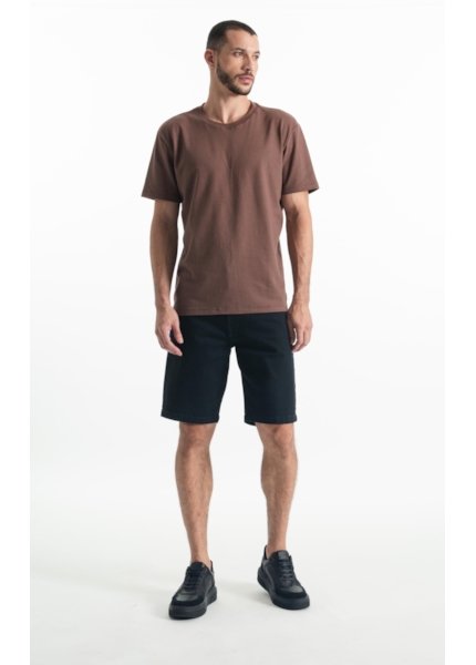 Bermuda First Black Long 5 Pockets Lav. Amaciado 35