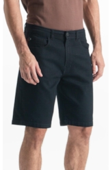 Bermuda First Black Long 5 Pockets Lav. Amaciado 35
