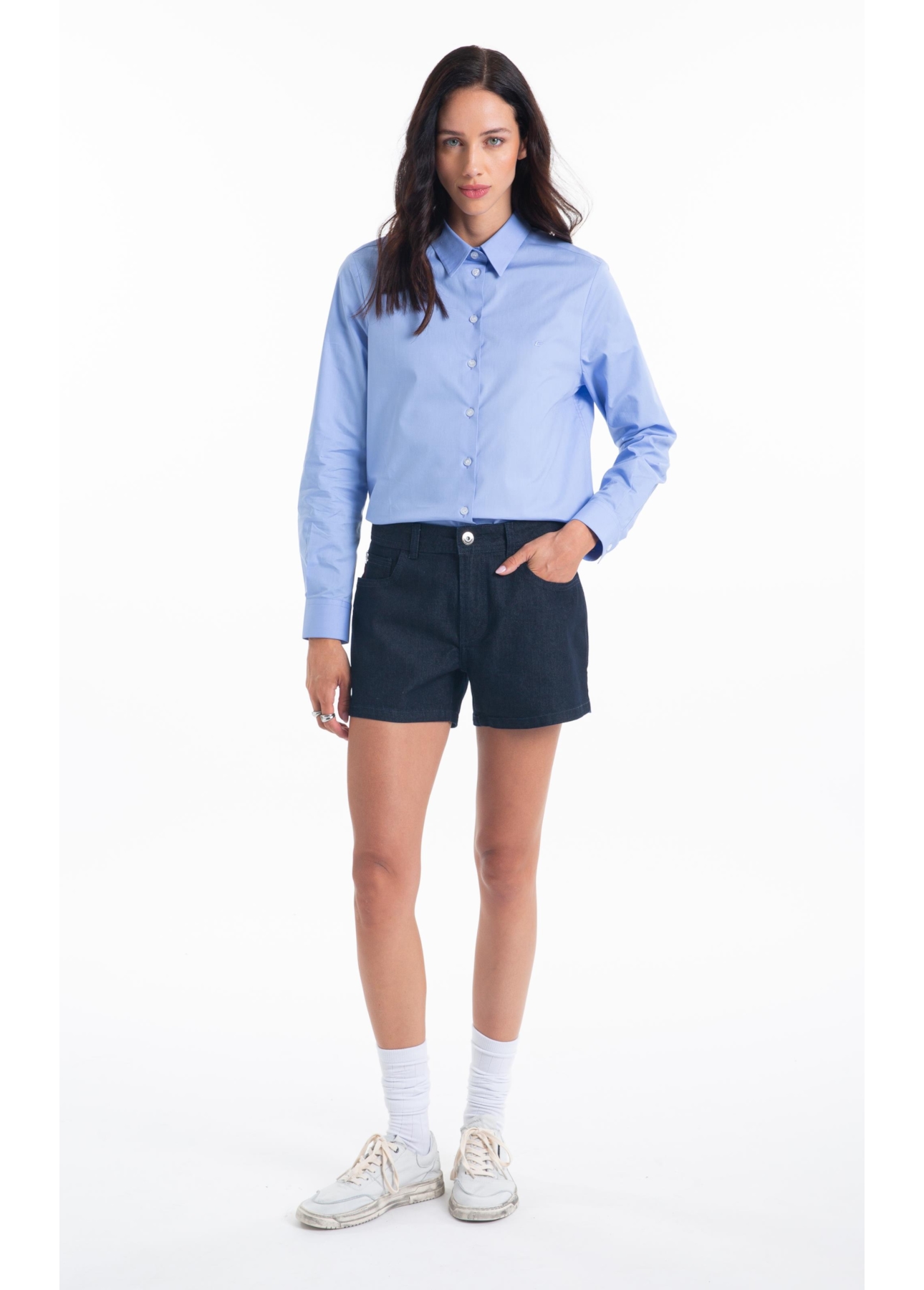 Bermuda First Blue (Kate M) 5 Pockets Amaciado 35 Amaciado