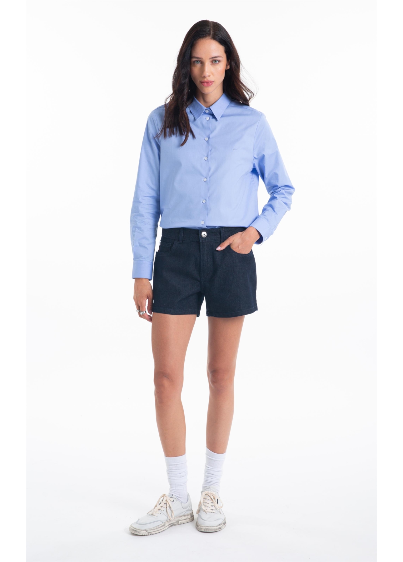 Bermuda First Blue (Kate M) 5 Pockets Amaciado 35 Amaciado