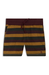 Bermuda Fleece Listrado Game Club Dark Wine