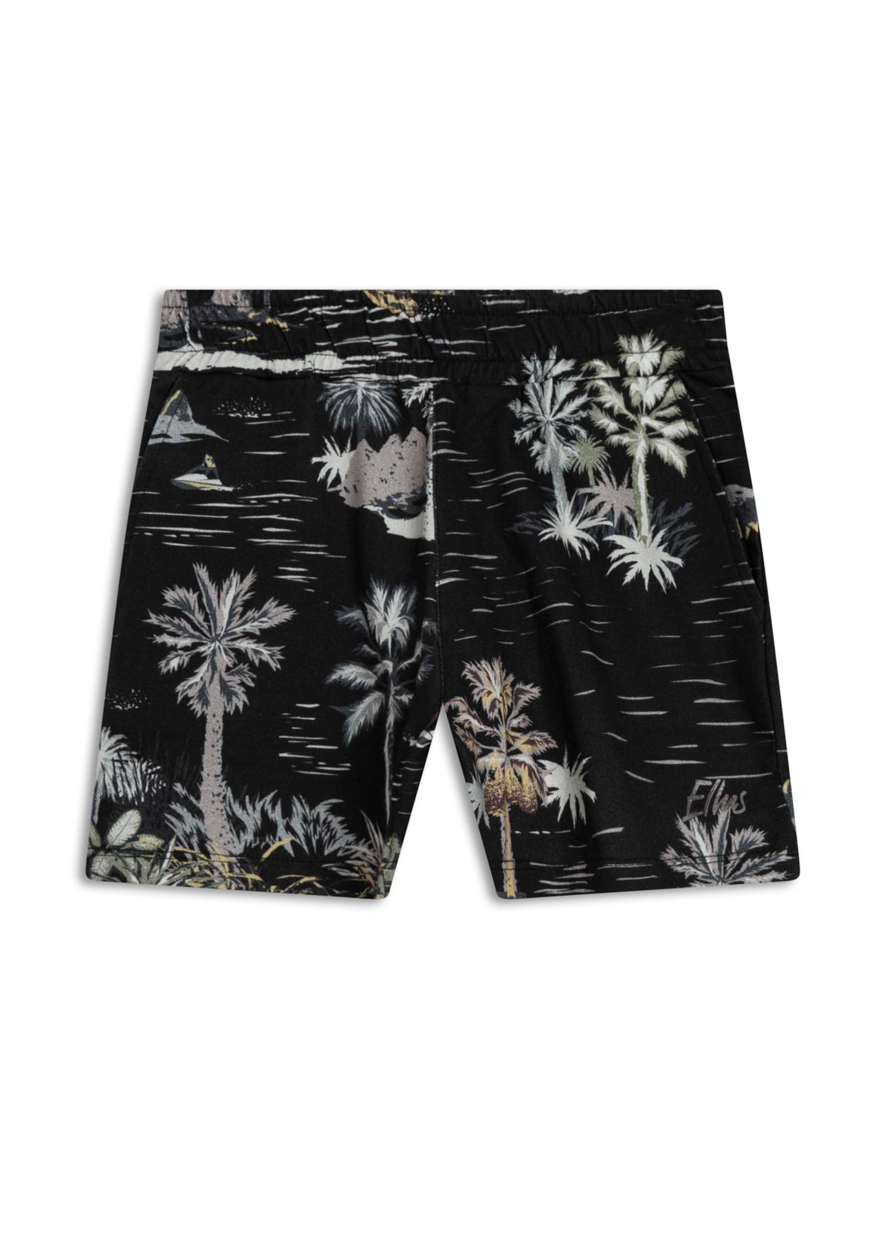 Bermuda Fleece Naxos All Over Shorts Preto