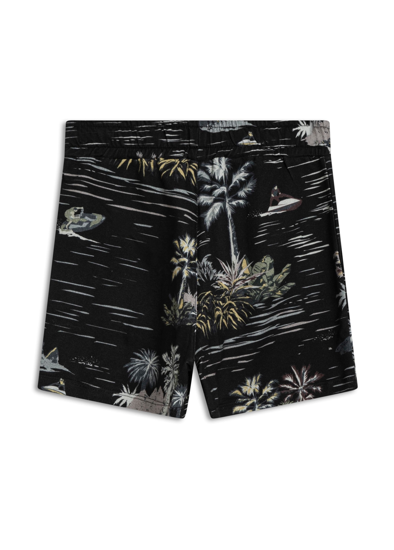 Bermuda Fleece Naxos All Over Shorts Preto