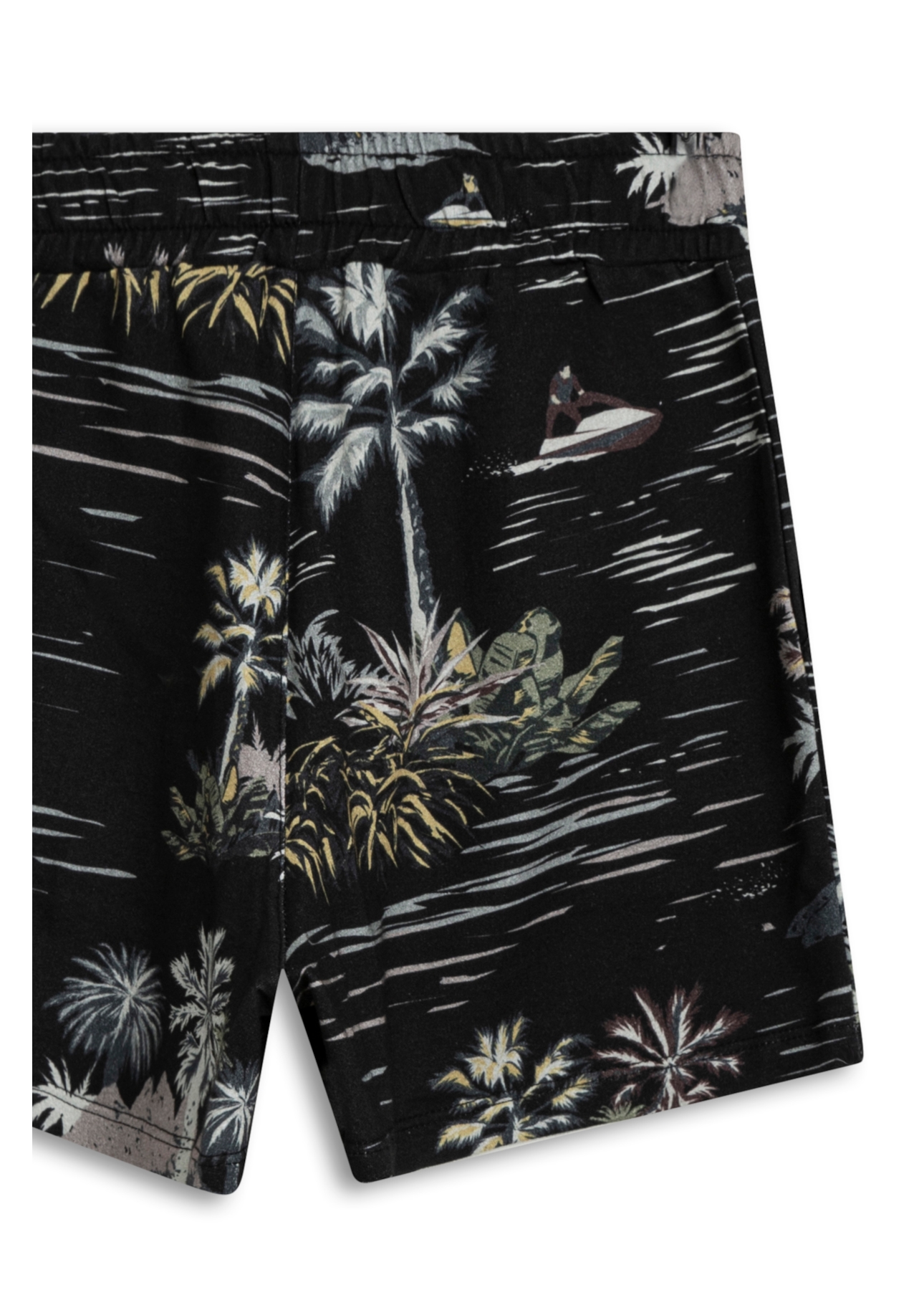 Bermuda Fleece Naxos All Over Shorts Preto