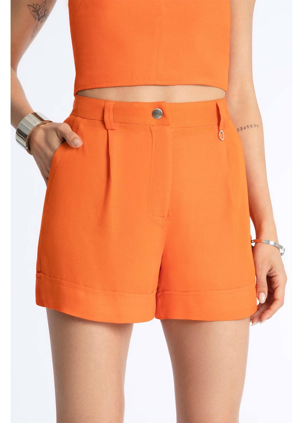 Bermuda Granada Elastic Laranja