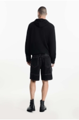 Bermuda Heavy Black Cargo 2001-Lav.Black C/ Luva