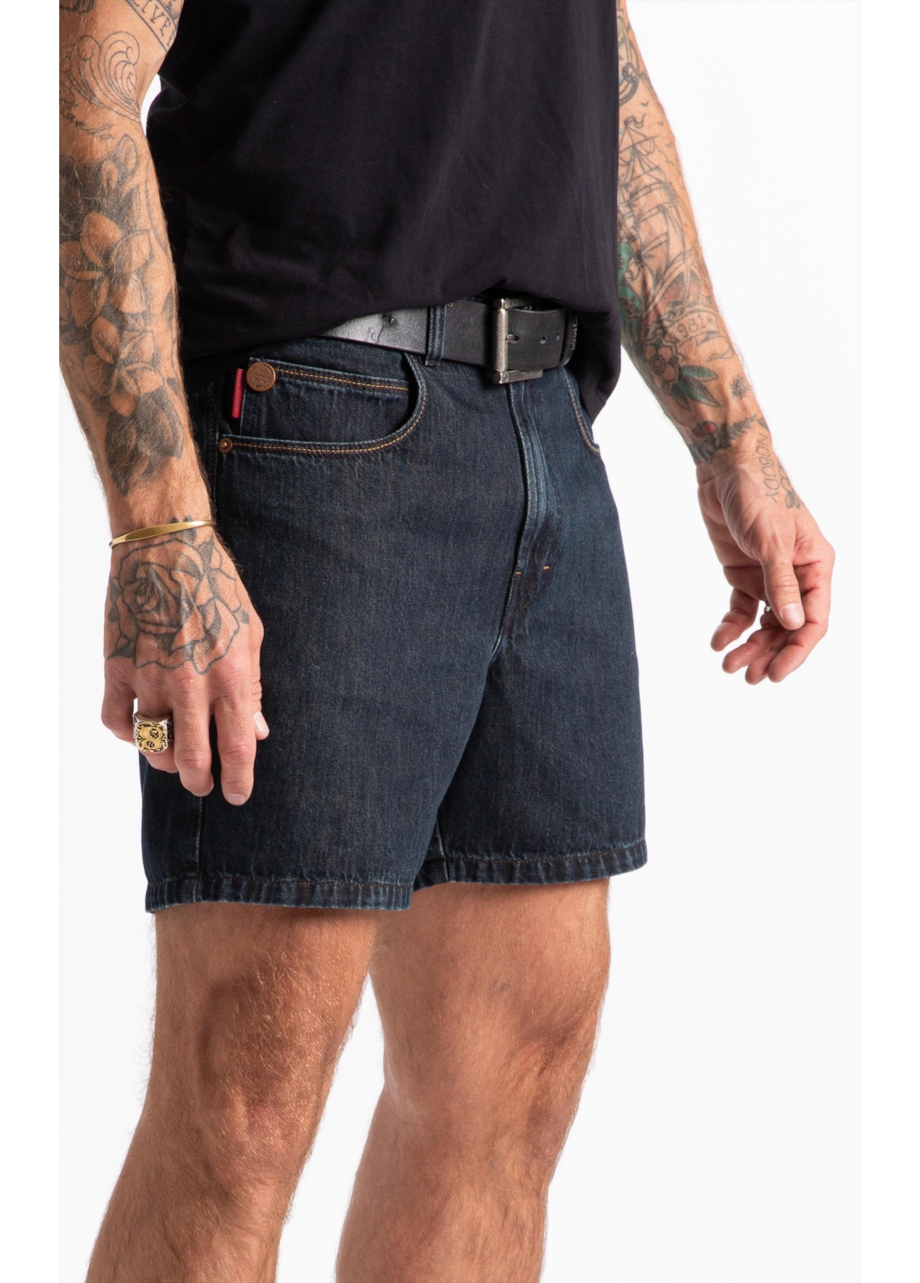 Bermuda Jeans Blue Brown Lav.Black