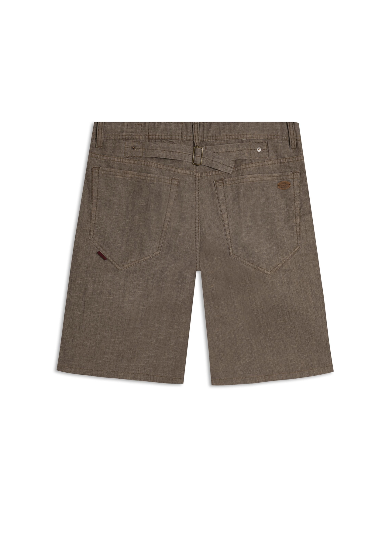 Bermuda Jeans Brow Stretch Wide Martingale Lav.Resinado C/3d