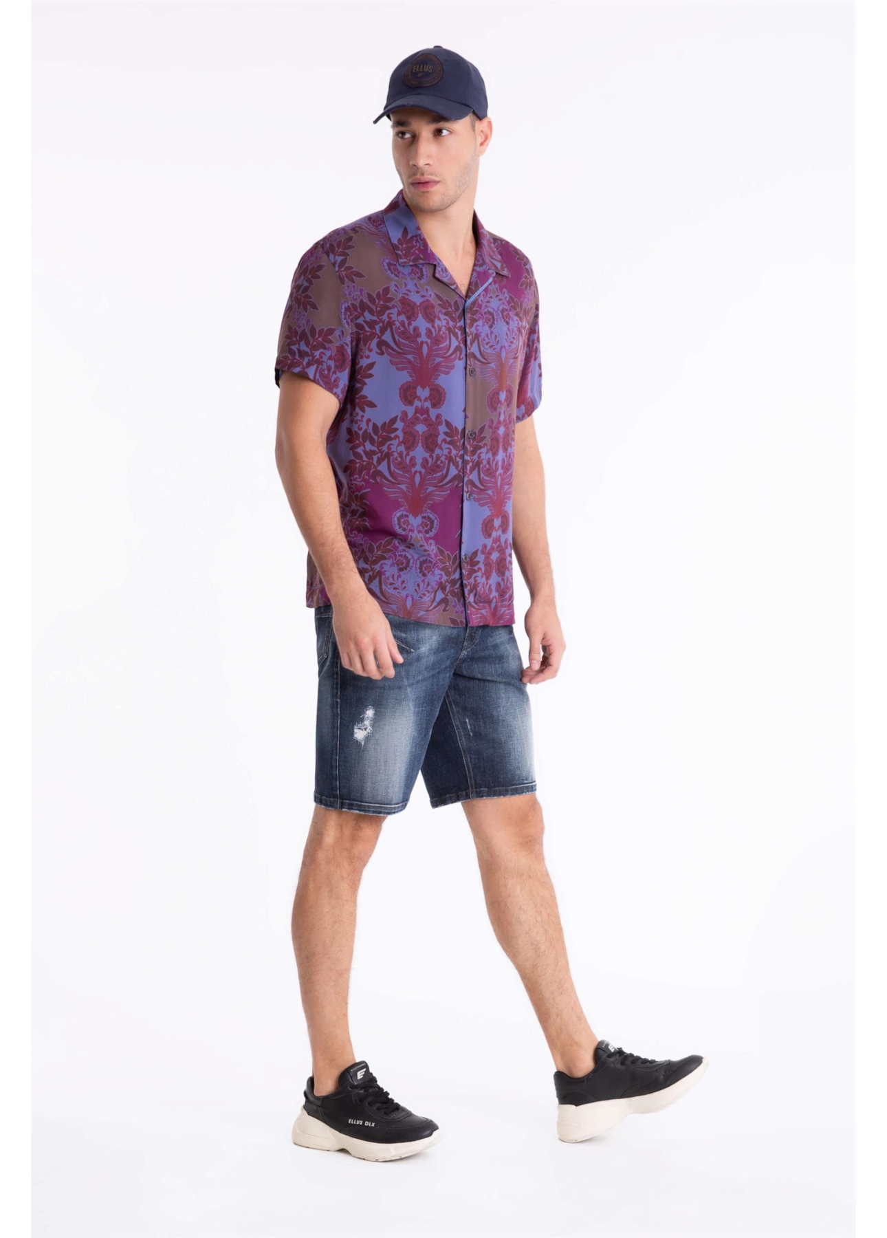 Bermuda Jeans Deep Blue 1804-Lav.Escuro C/ Rede
