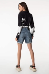 Bermuda Jeans Galaxy Classic Lav.Medio C/ Rede