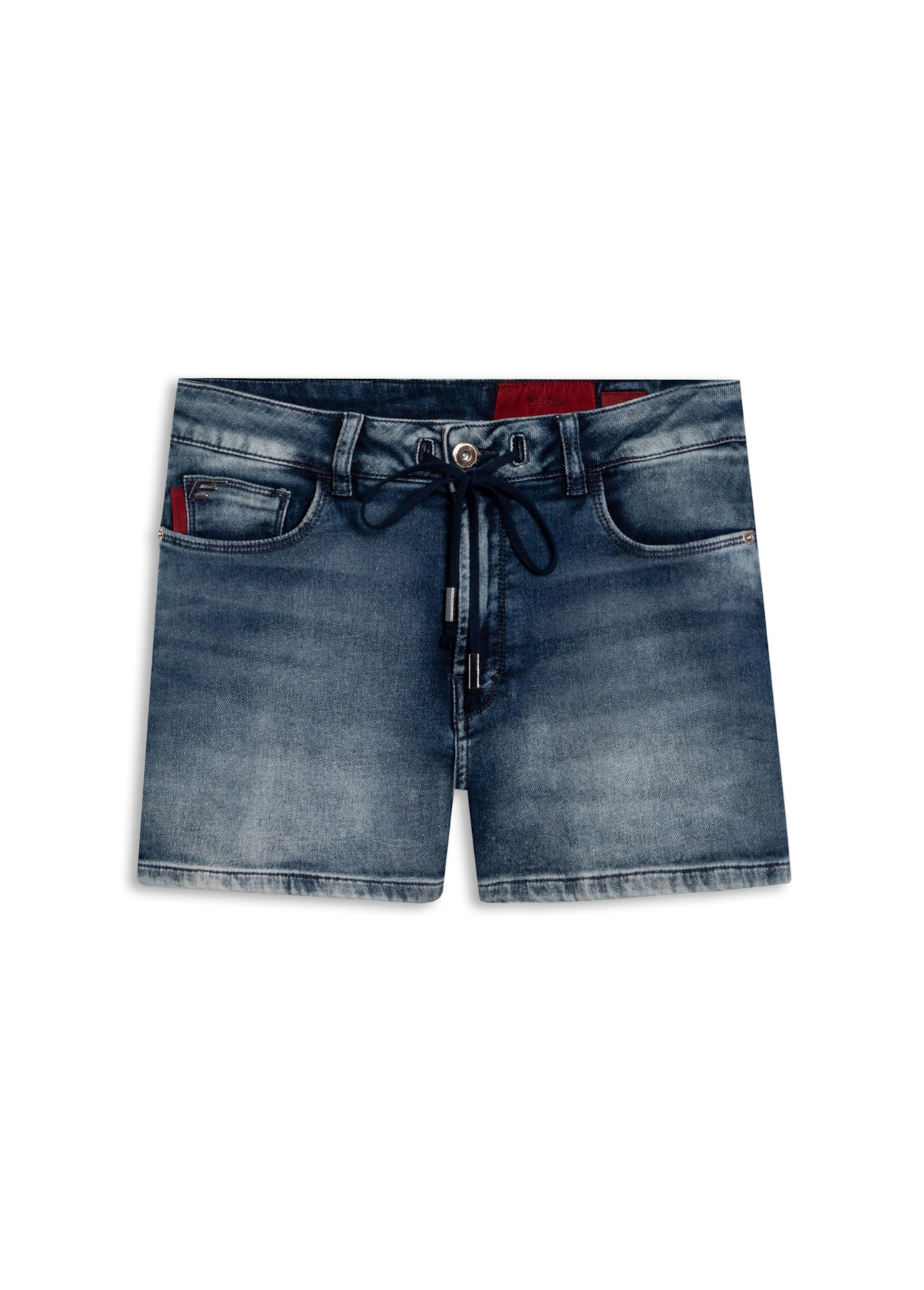 Bermuda Jeans Jogging Indigo Preppy Claro C/ Tie Dye