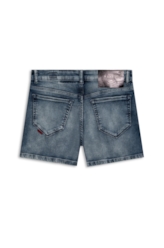Bermuda Jeans Jogging Indigo Preppy Claro C/ Tie Dye