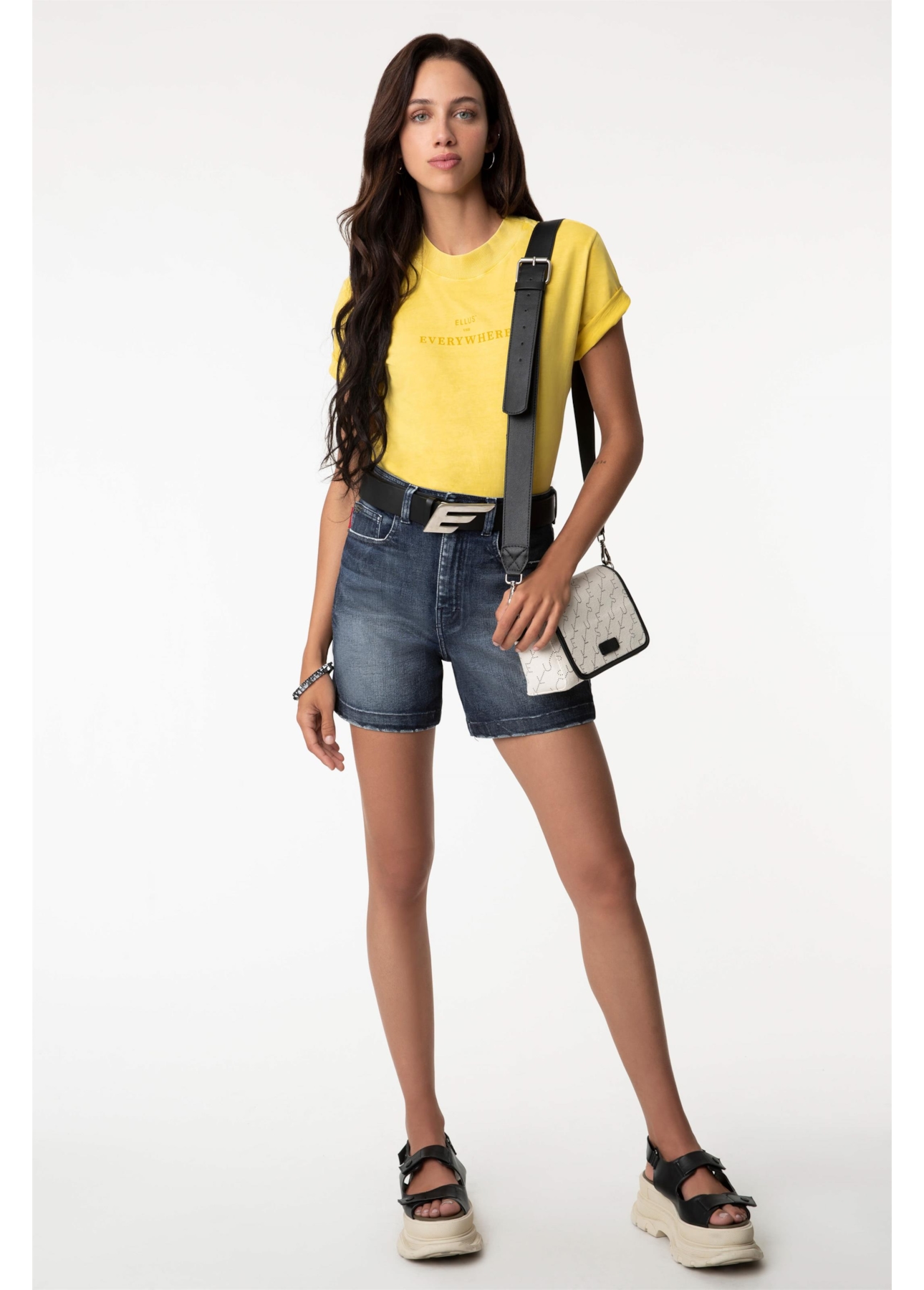 Bermuda Jeans Kyoto Mom 1632-Lav.Escuro C/Luvinha