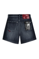 Bermuda Jeans Kyoto Mom 1632-Lav.Escuro C/Luvinha