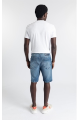 Bermuda Jeans New Blue Stretch Lav.Medio C/ Grampos