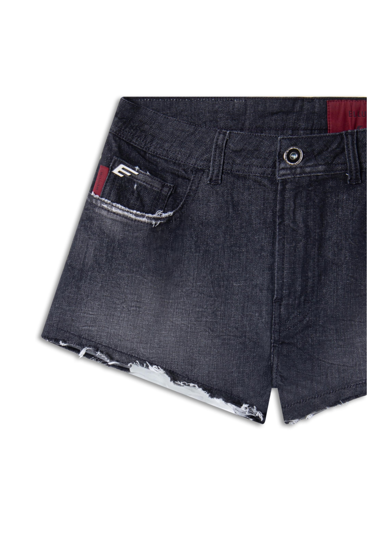 Bermuda Jeans Ocean Elastic (Mini) 5 Pockets Lav. 2083 - Black C/ Resina