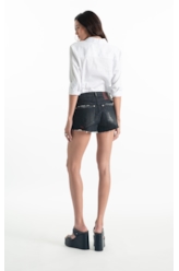 Bermuda Jeans Ocean Elastic (Mini) 5 Pockets Lav. 2083 - Black C/ Resina