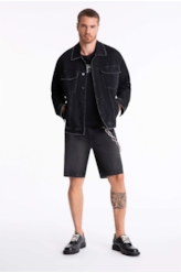 Bermuda Jeans Storm 1776 Lav.Black Estonado