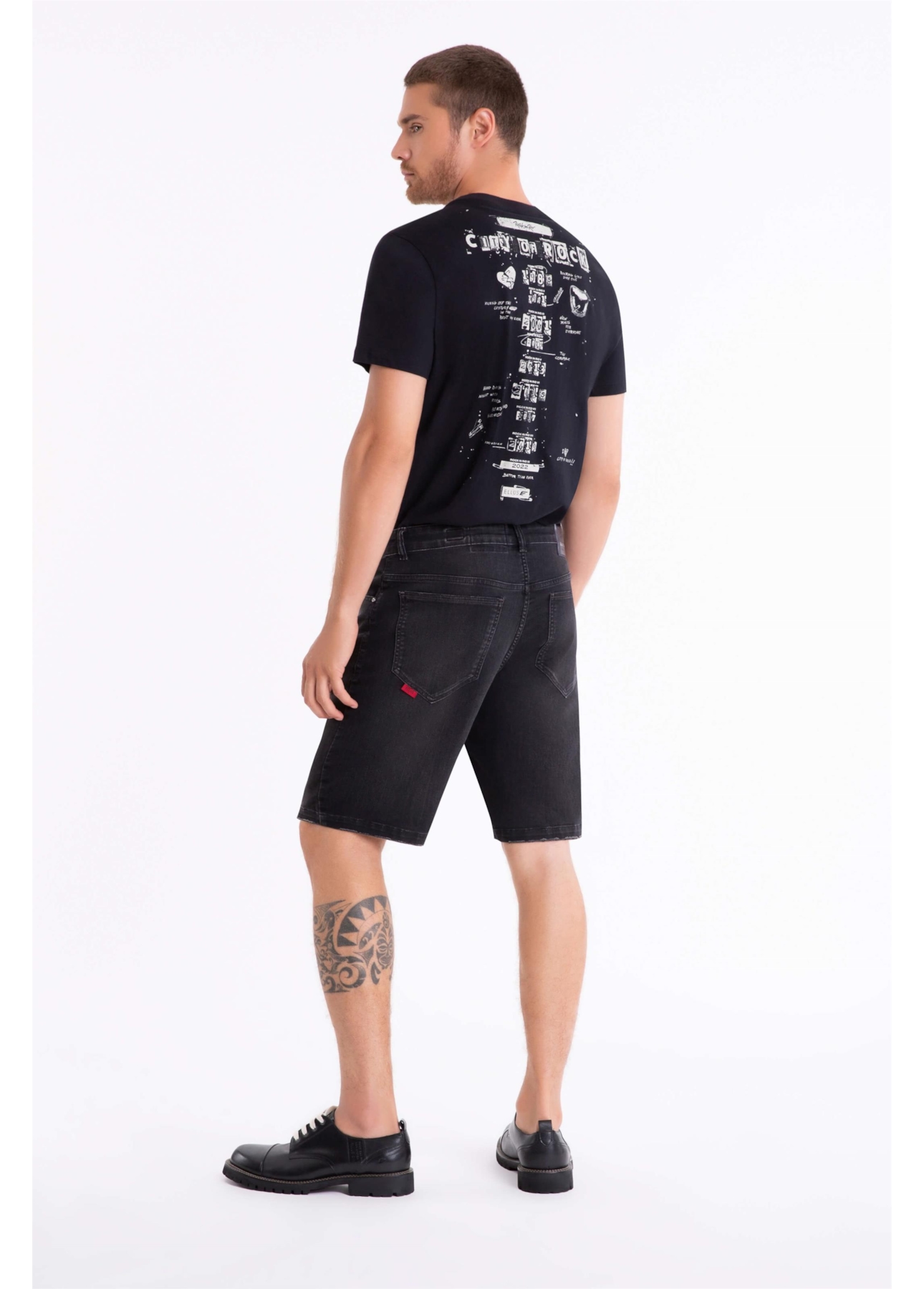 Bermuda Jeans Storm 1776 Lav.Black Estonado