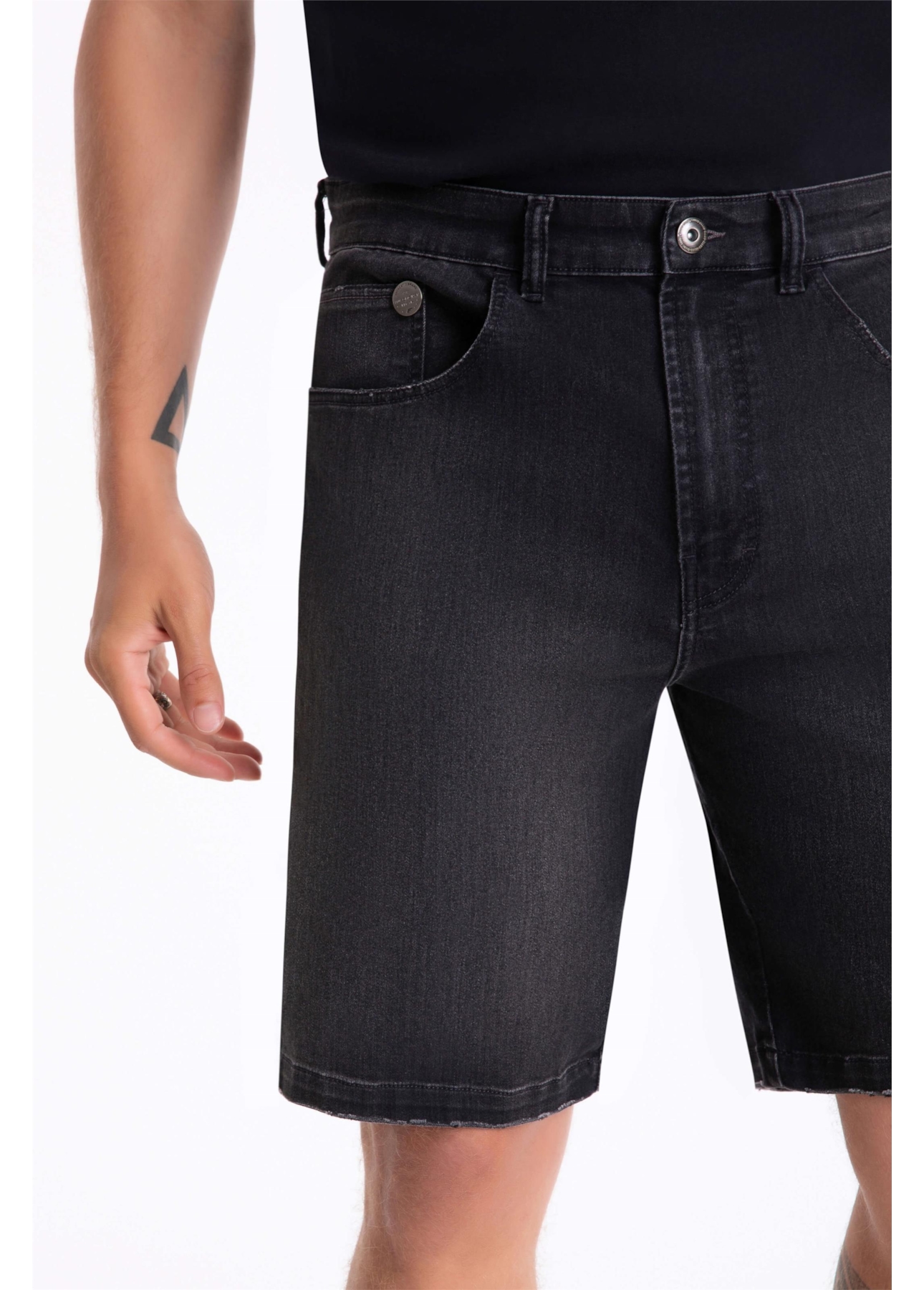 Bermuda Jeans Storm 1776 Lav.Black Estonado