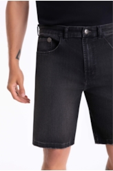 Bermuda Jeans Storm 1776 Lav.Black Estonado
