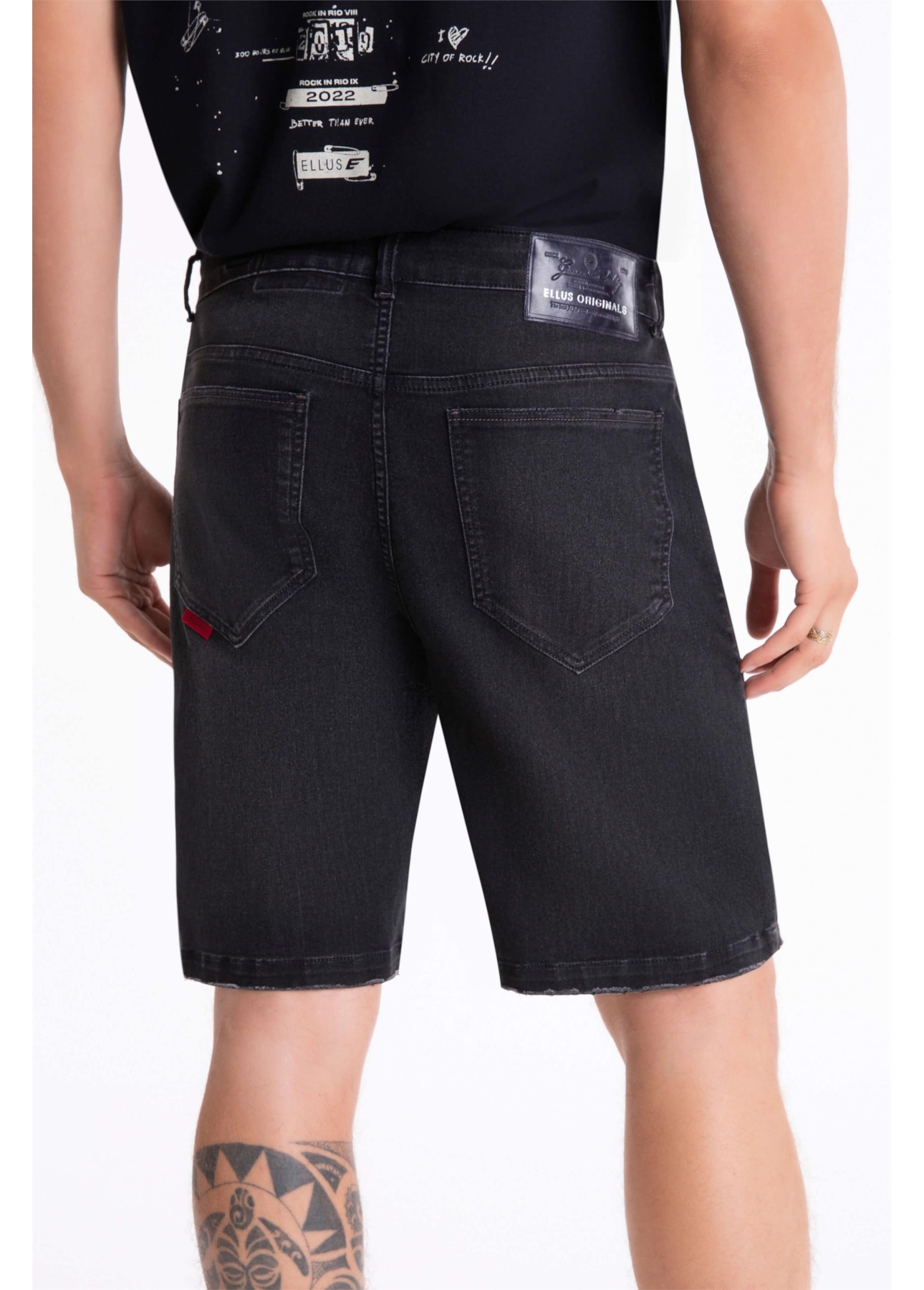 Bermuda Jeans Storm 1776 Lav.Black Estonado