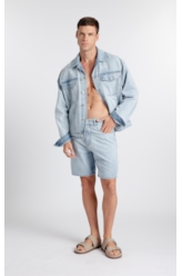 Bermuda Jeans Vintage Denim Classic Lav. Claro Total