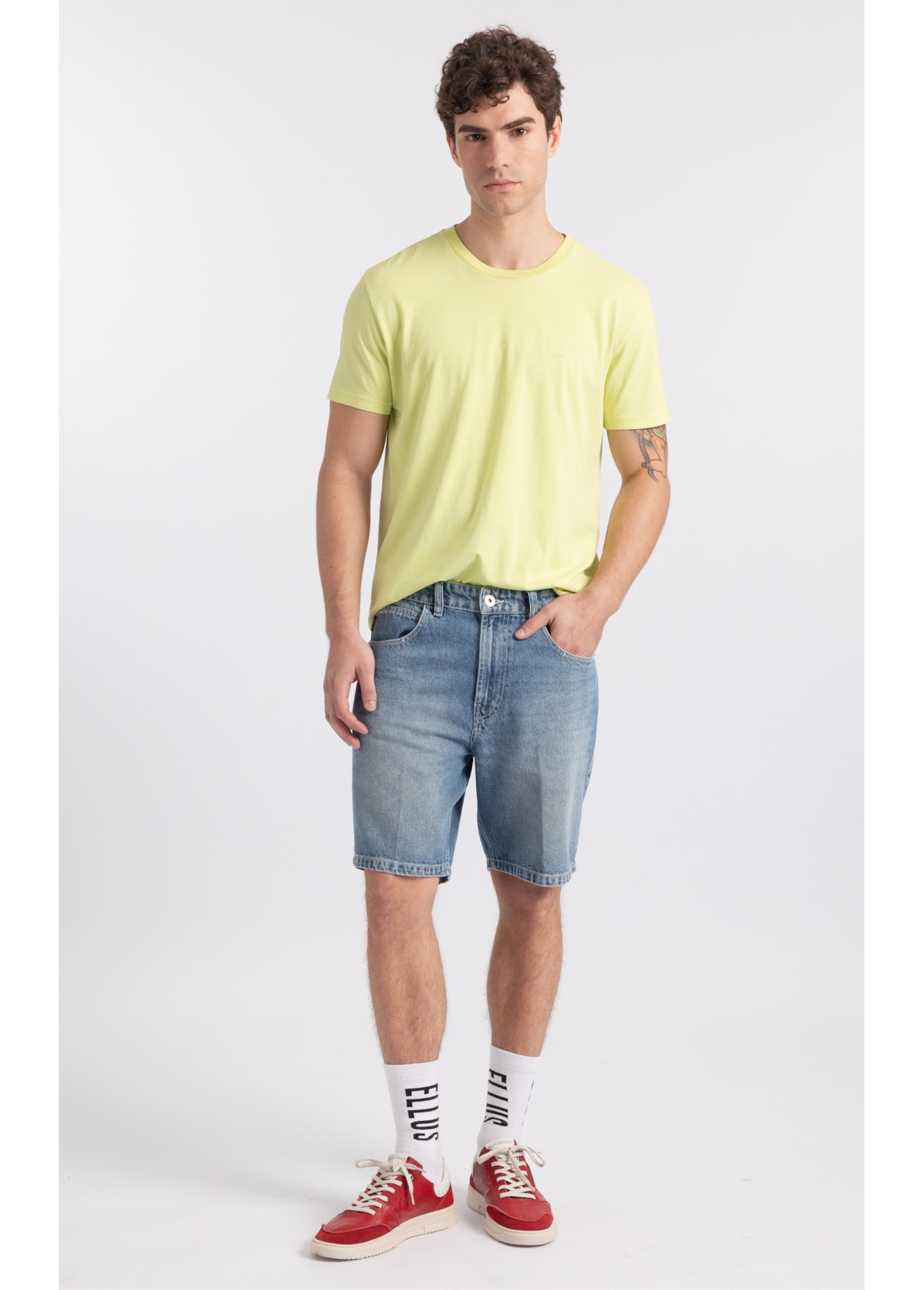 Bermuda Jeans Vintage Lav. Claro