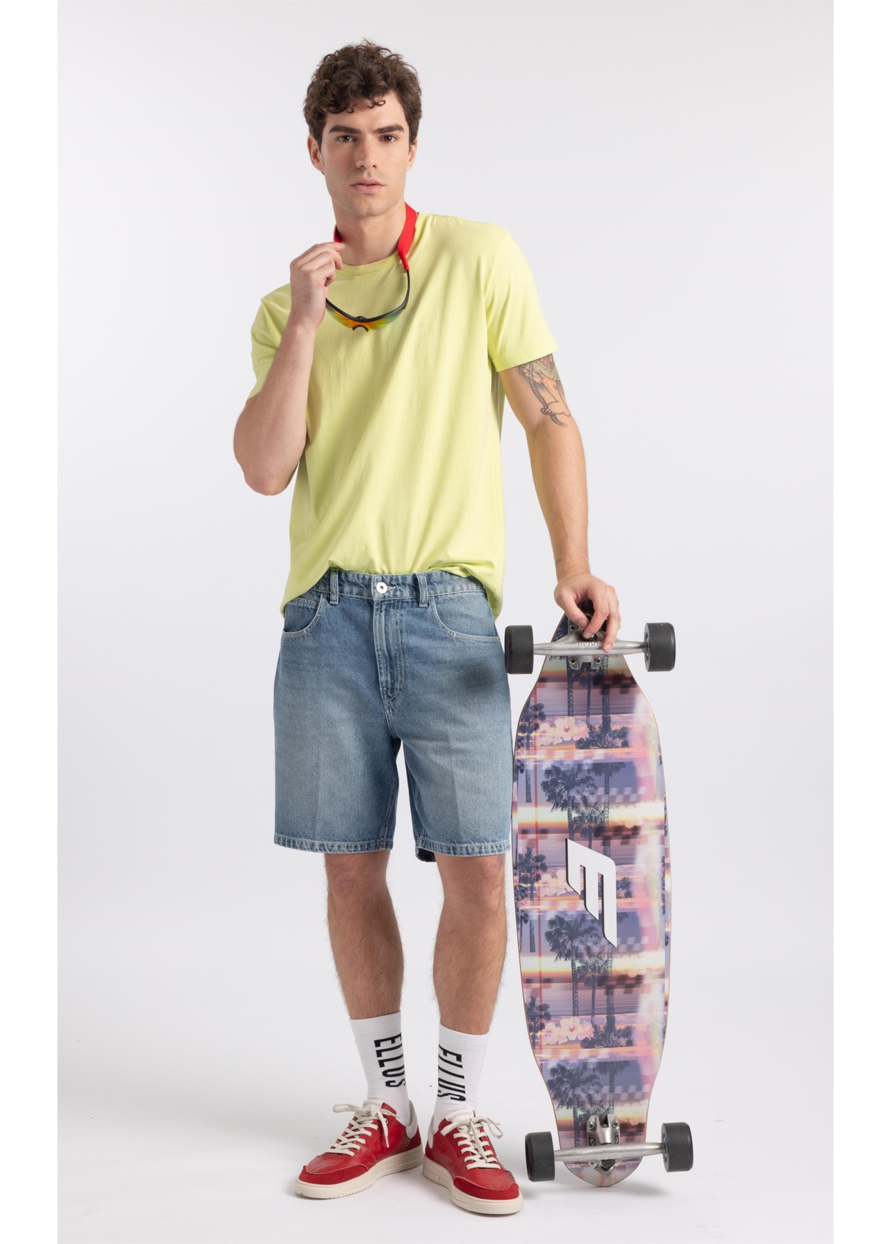 Bermuda Jeans Vintage Lav. Claro