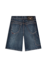 Bermuda Jeans Wide Lav. Escuro