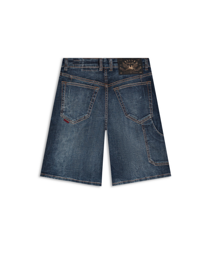 Bermuda Jeans Wide Lav. Escuro